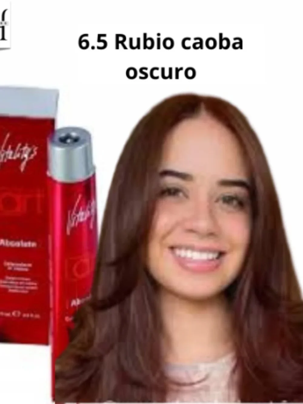 Tinte Vitality's 6.5 Rubio caoba oscuro colores para cabellos 100 ml